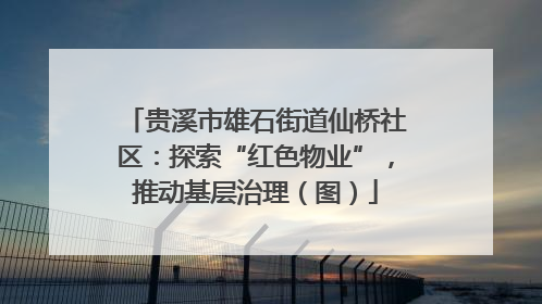 贵溪市雄石街道仙桥社区：探索“红色物业”，推动基层治理（图）