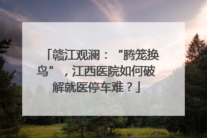 赣江观澜：“腾笼换鸟”，江西医院如何破解就医停车难？
