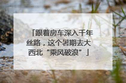 跟着房车深入千年丝路，这个暑期去大西北“乘风破浪”