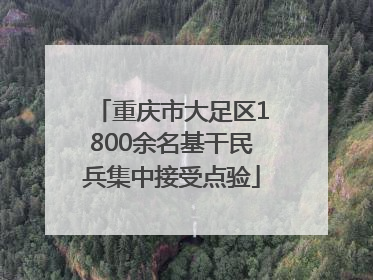 重庆市大足区1800余名基干民兵集中接受点验