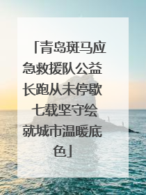 青岛斑马应急救援队公益长跑从未停歇 七载坚守绘就城市温暖底色
