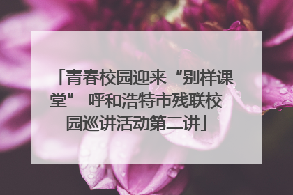 青春校园迎来“别样课堂” 呼和浩特市残联校园巡讲活动第二讲