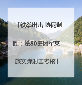 铁拳出击 协同制胜：第80集团军某旅实弹射击考核