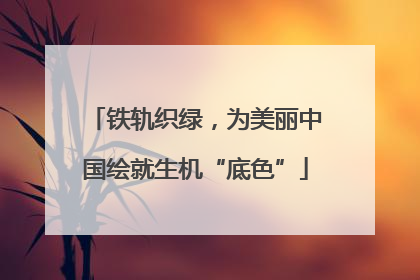 铁轨织绿，为美丽中国绘就生机“底色”