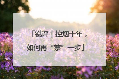 锐评｜控烟十年，如何再“禁”一步