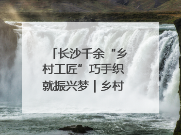 长沙千余“乡村工匠”巧手织就振兴梦｜乡村行·看振兴