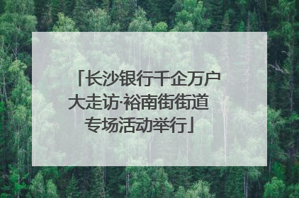 长沙银行千企万户大走访·裕南街街道专场活动举行