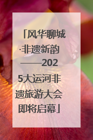 风华聊城·非遗新韵——2025大运河非遗旅游大会即将启幕