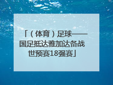 （体育）足球——国足抵达雅加达备战世预赛18强赛