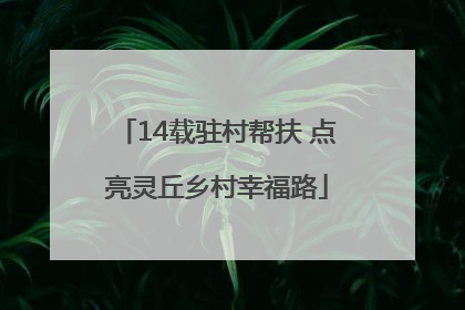 14载驻村帮扶 点亮灵丘乡村幸福路