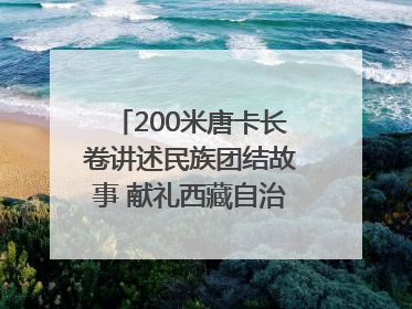 200米唐卡长卷讲述民族团结故事 献礼西藏自治区成立60周年