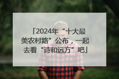 2024年“十大最美农村路”公布，一起去看“诗和远方”吧