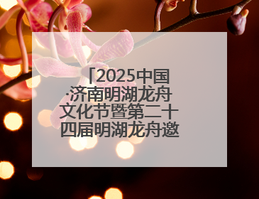 2025中国·济南明湖龙舟文化节暨第二十四届明湖龙舟邀请赛火热开赛