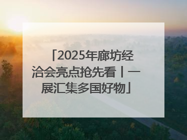 2025年廊坊经洽会亮点抢先看丨一展汇集多国好物
