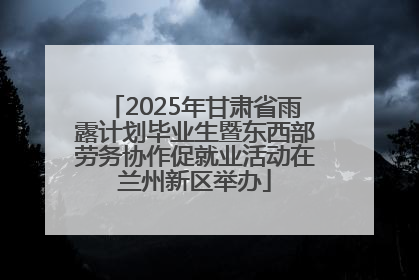 2025年甘肃省雨露计划毕业生暨东西部劳务协作促就业活动在兰州新区举办