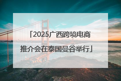 2025广西跨境电商推介会在泰国曼谷举行