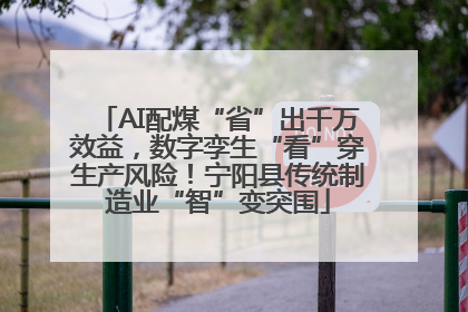 AI配煤“省”出千万效益，数字孪生“看”穿生产风险！宁阳县传统制造业“智”变突围
