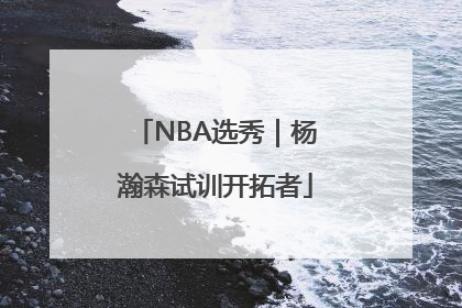 NBA选秀｜杨瀚森试训开拓者